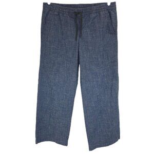 1396 L.L.Bean Favorite Fit Wide Leg Elastic Waist Pull-On Jeans Sz.14 Womens